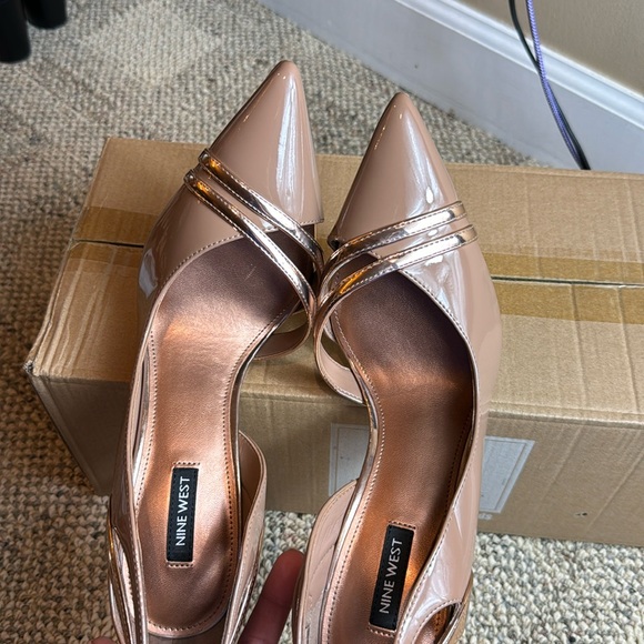 NWOT • Nine West • Women's Findme Pump • Clay/Gold • Size 10M • FABULOUS! - Picture 17 of 17
